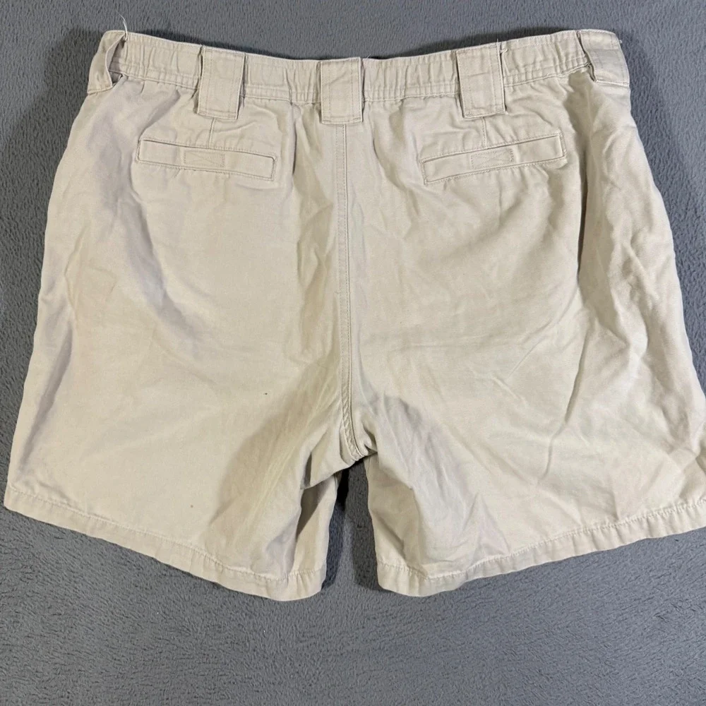 VTG LL Bean Mens Cargo Shorts 40 Regular Beige‎ Outdoor Utility Cavas Workwear